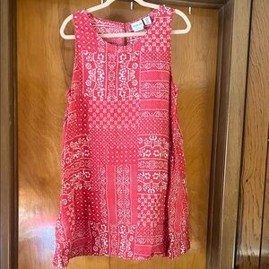 Rachel Zoe Red Patterned Mini Dress